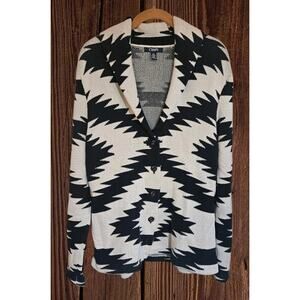 Chaps Women’s Southwestern Aztec Cardigan Sweater Large
